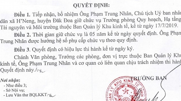 Tố GĐ Sở bổ nhiệm trái quy định: ''Làm rất công tâm''