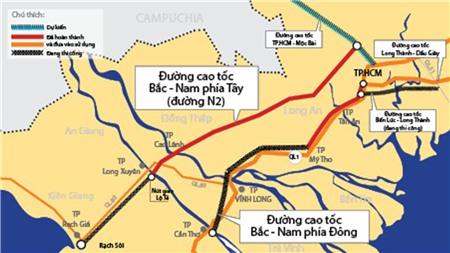 Làm 7 tuyến cao tốc vùng ĐBSCL dài 998km hết 64.554 tỷ